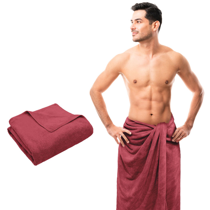 Red Color Ultra Soft microfiber Towel with 450 GSM (Ultra-soft microfiber, 450 GSM, Superior quality, Highly Absorbent, Luxuriously Soft, Wide usage range, Lint resistant, Multiple Size Variations) 