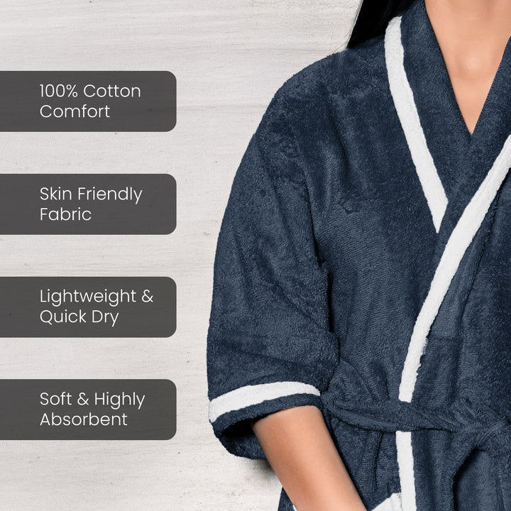 Melrose Unisex Cotton Bathrobe in 400 GSM