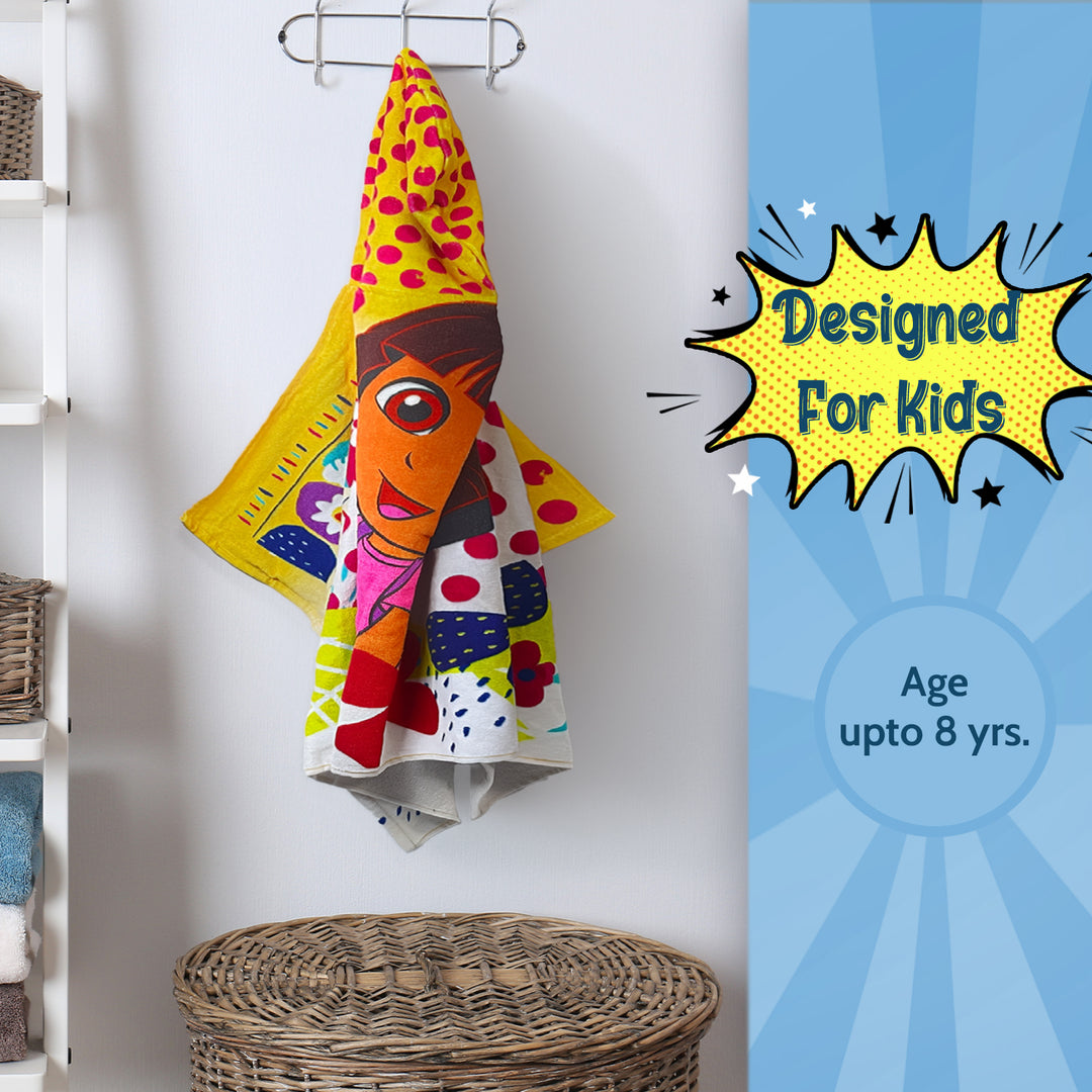 Dora Kids Hooded Towel in 400 GSM
