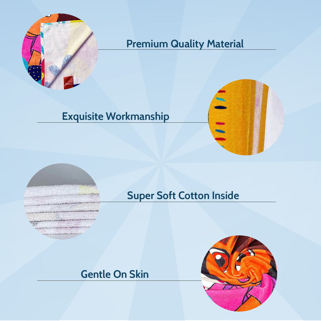 Dora Kids Hooded Towel in 400 GSM