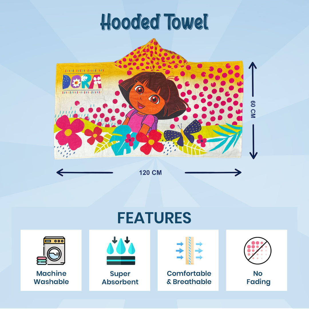 Dora Kids Hooded Towel in 400 GSM