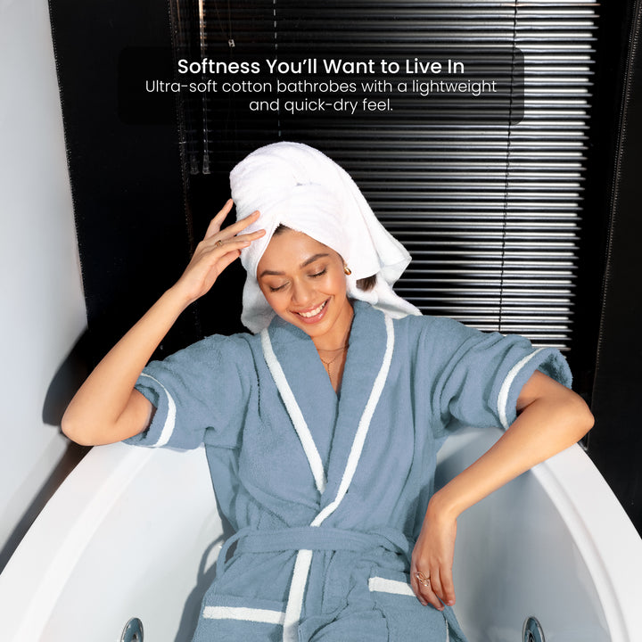 Melrose Unisex Cotton Bathrobe in 400 GSM