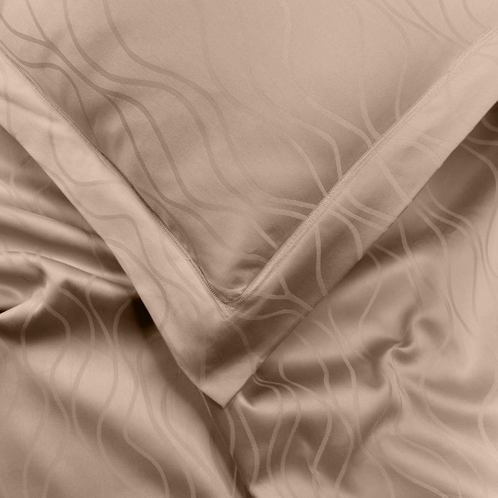 Artemis Italian Jacquard Weave Sateen Cotton Bedsheet- 400 TC (Wave Design)