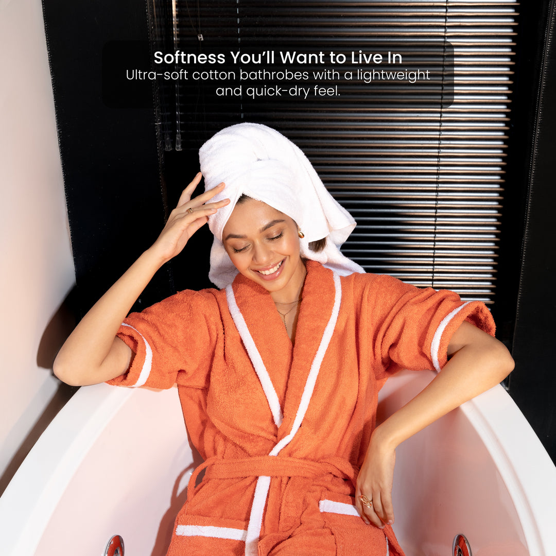 Melrose Unisex Cotton Bathrobe in 400 GSM