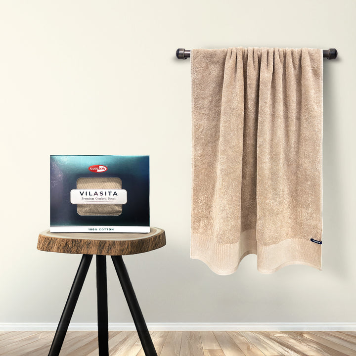 Vilasita Combed Cotton Bath Towel in 650 GSM