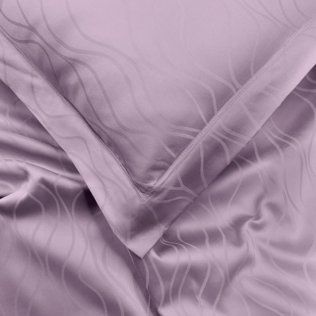 Artemis Italian Jacquard Weave Sateen Cotton Bedsheet- 400 TC (Wave Design)