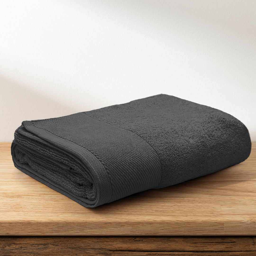  Grey Color Combed Cotton Towel with 650 GSM ( Premium Combed Cotton, High Absorbency, Durable and Long Lasting, Machine Washable)