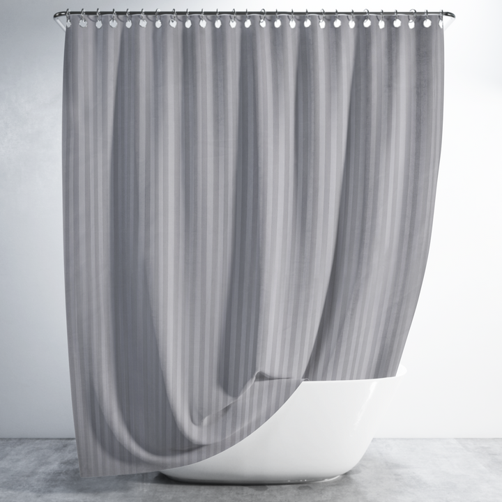 Hilton Waterproof Shower Curtain with Hooks