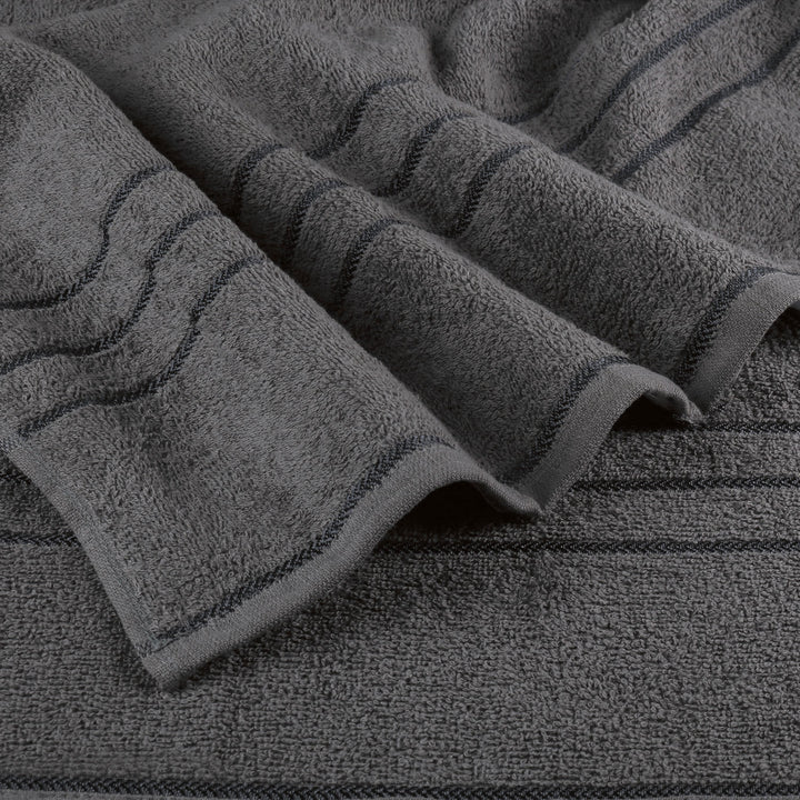 Grey Color 100% Cotton Hand Towel Set with 380 GSM