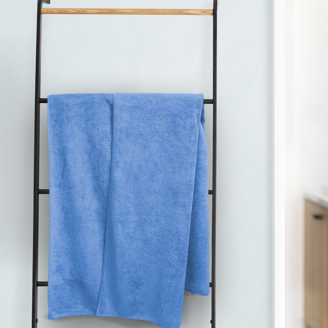 Blue Color Microfiber Towel Gift Set with 450 GSM ( Superior quality, Highly absorbent, Luxurious Soft, Ultra Soft etc) 