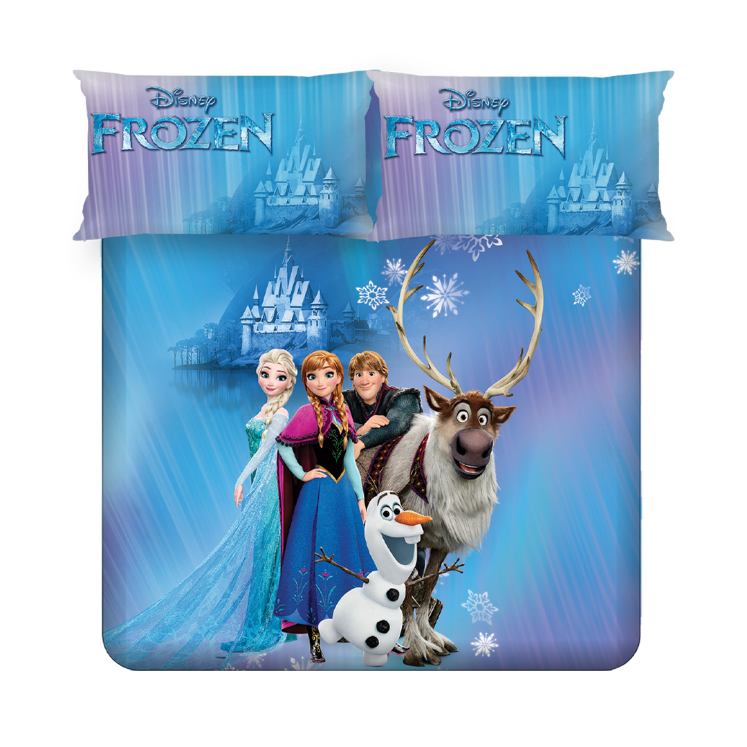 Disney Kids Double Bedsheet & Cushion Combo