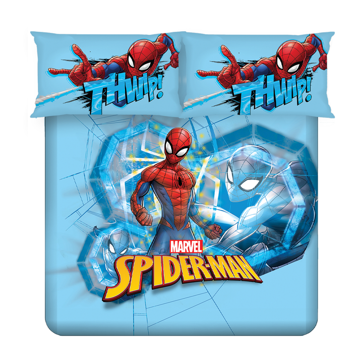 Marvel Kids Double Bedsheet & Cushion Combo