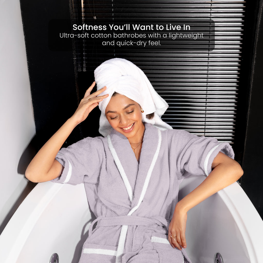 Melrose Unisex Cotton Bathrobe in 400 GSM