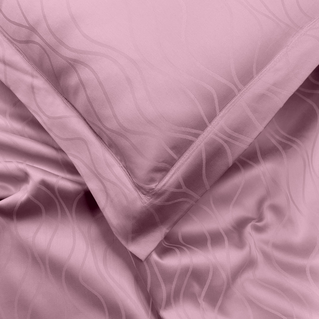 Artemis Italian Jacquard Weave Sateen Cotton Bedsheet- 400 TC (Wave Design)