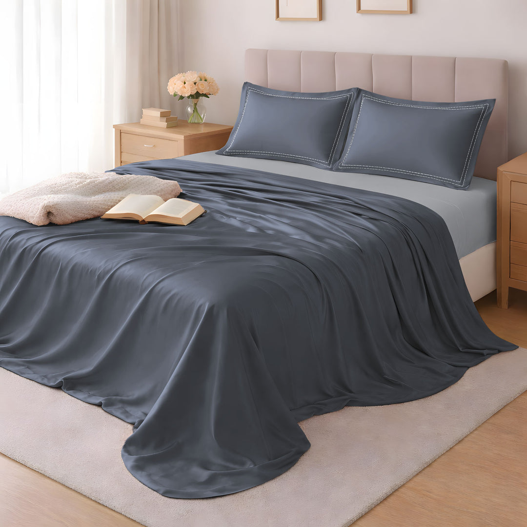 Spur 100% Bamboo Super King Size Bedsheet 500TC