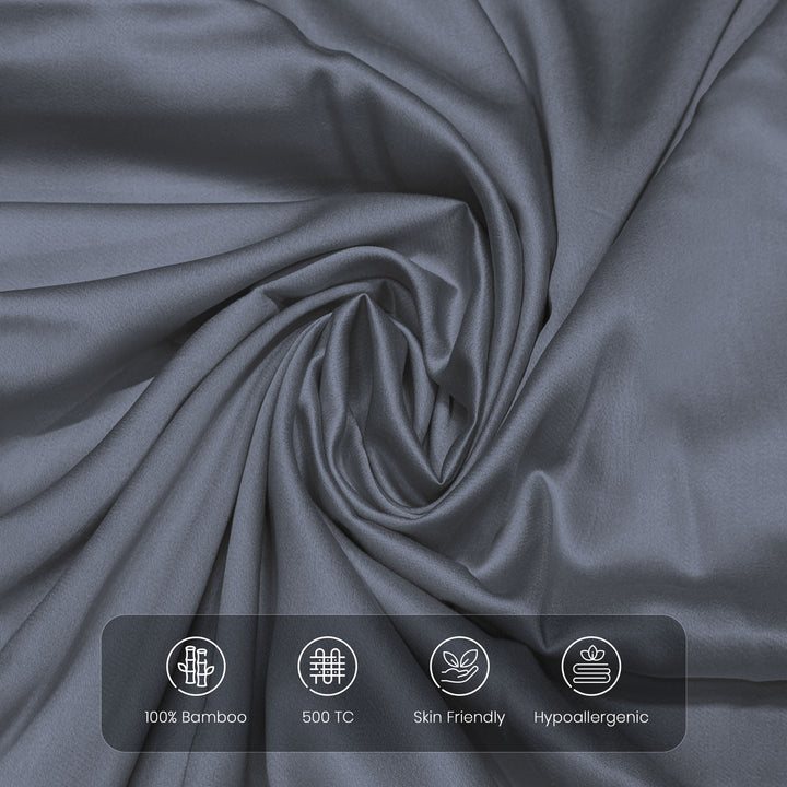 Spur 100% Bamboo Super King Size Bedsheet 500TC