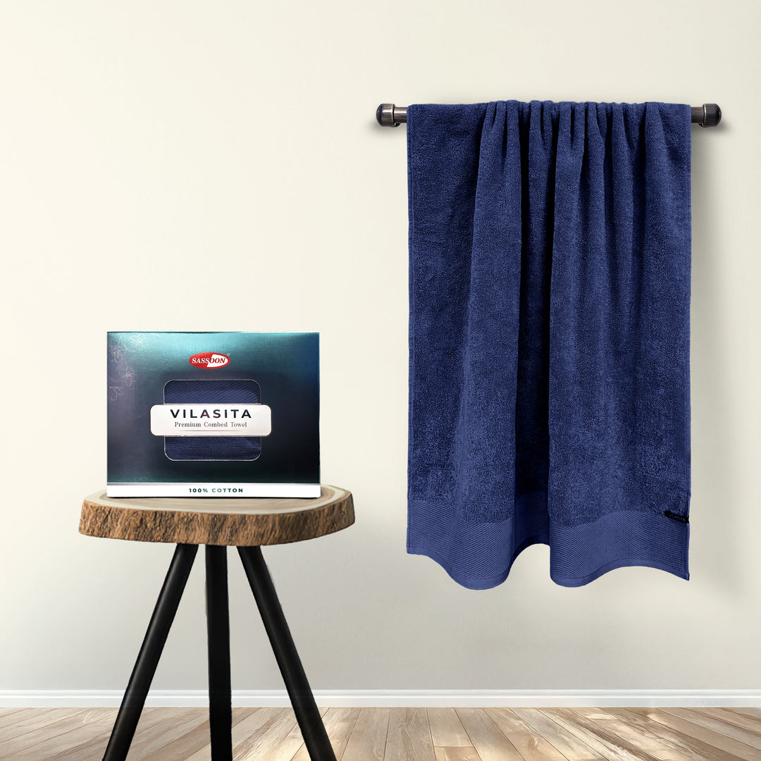 Vilasita Combed Cotton Bath Towel in 650 GSM