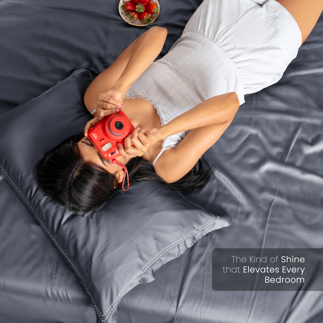 Spur 100% Bamboo Super King Size Bedsheet 500TC