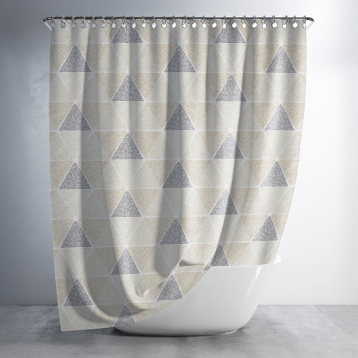 Printed Shower Curtain with Hooks