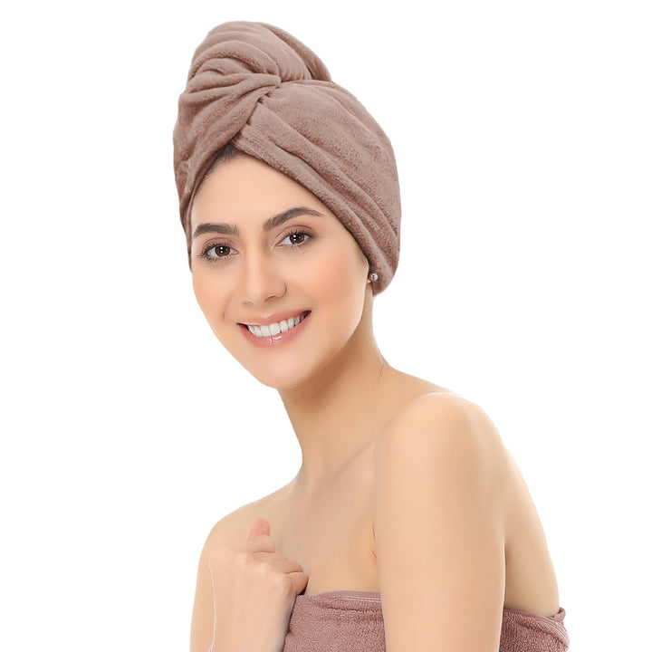 Peanut  Color ultra absorbent microfiber hair wrap Towel 