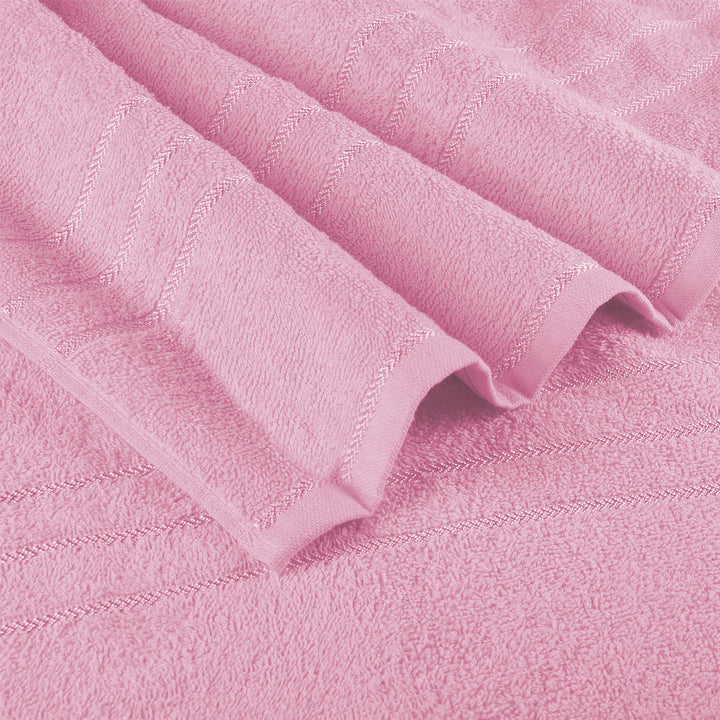 Pink Color 100% Cotton Hand Towel Set with 380 GSM