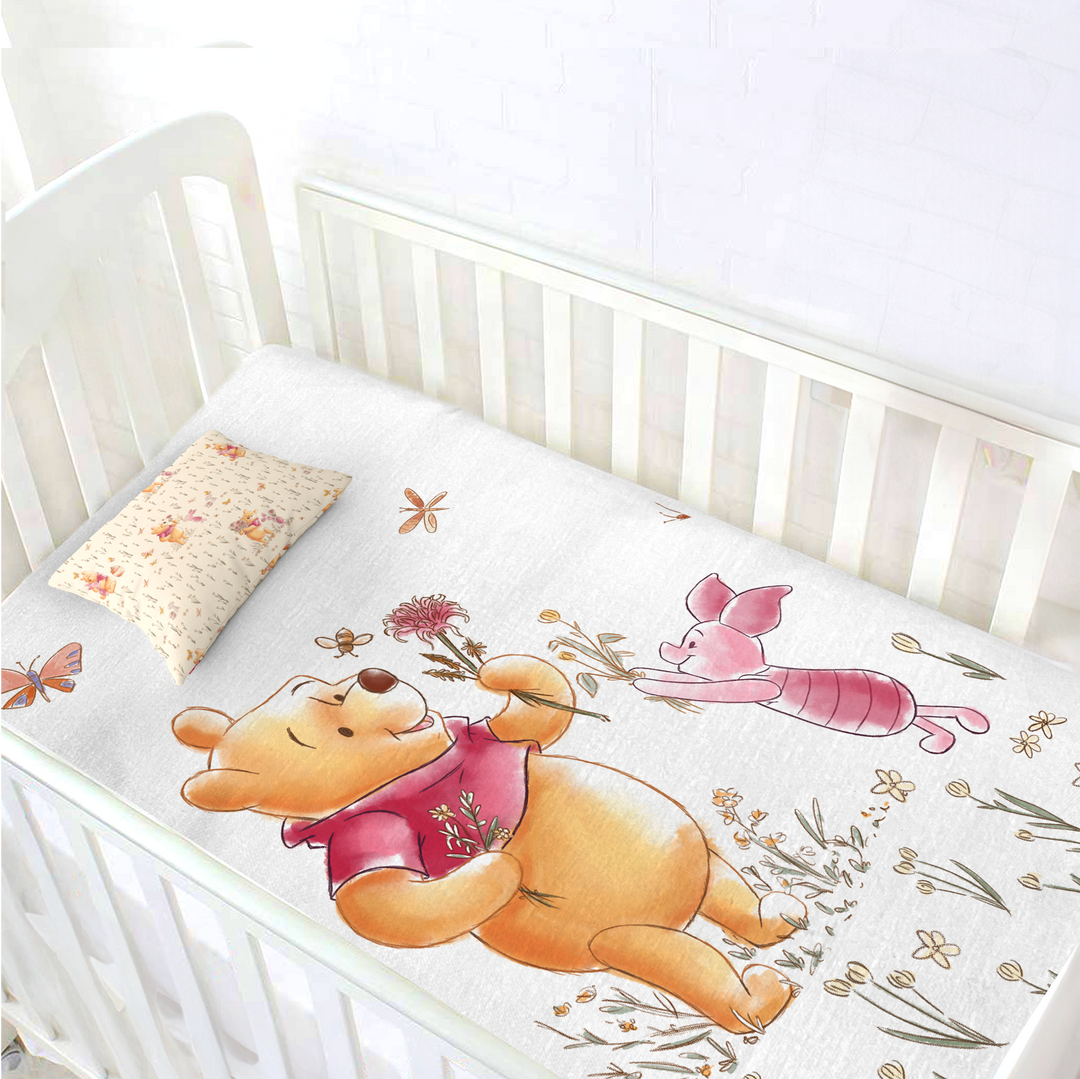 Disney Winnie The Pooh Baby Crib Sheet With Pillow – Sassoon Fab