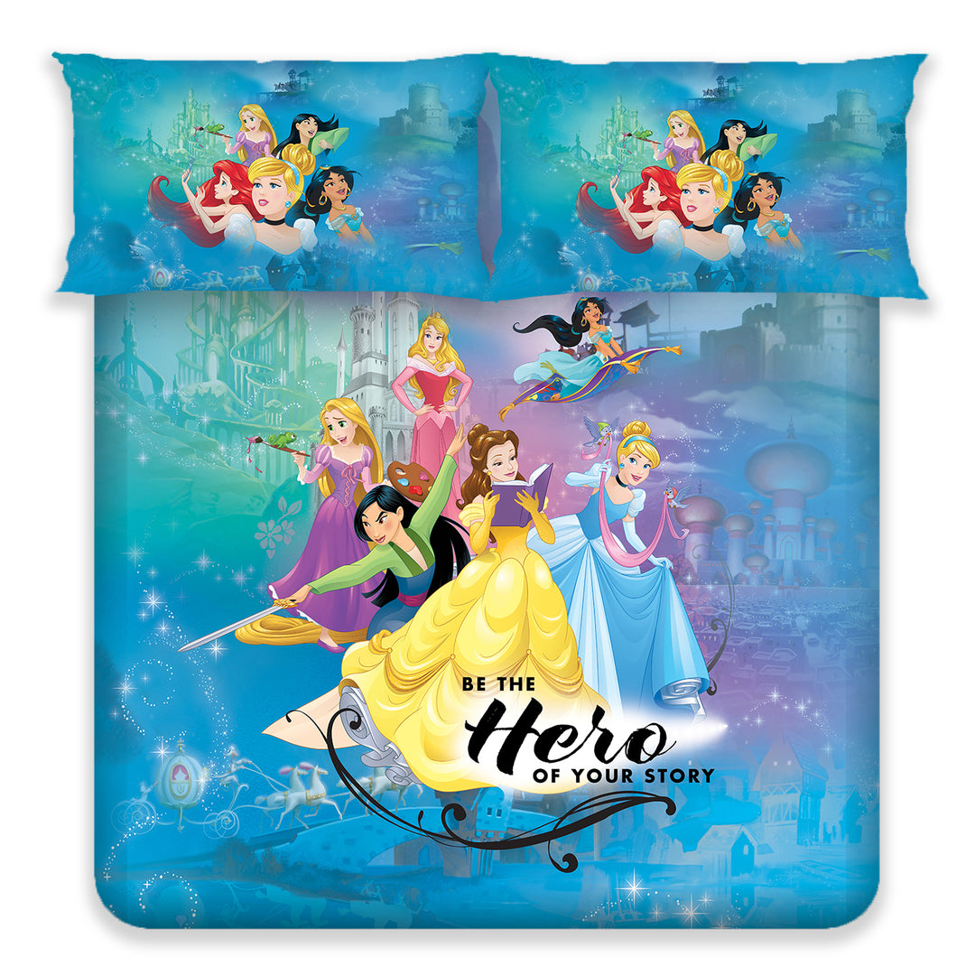 Disney Kids Double Bedsheet & Cushion Combo