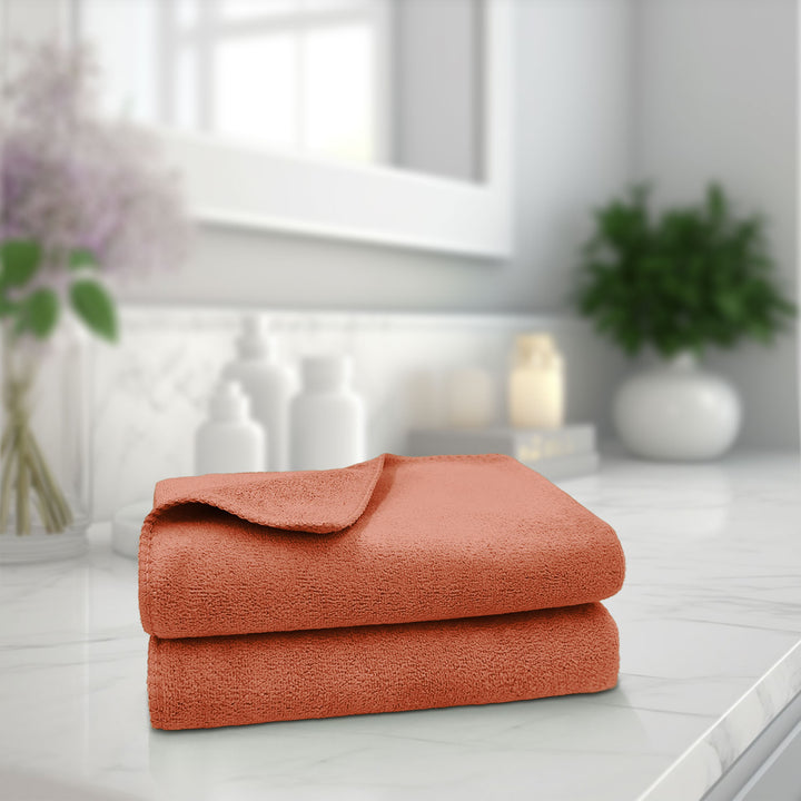 Brown Color Ultra Soft microfiber Towel with 450 GSM (Ultra-soft microfiber, 450 GSM, Superior quality, Highly Absorbent, Luxuriously Soft, Wide usage range, Lint resistant, Multiple Size Variations)