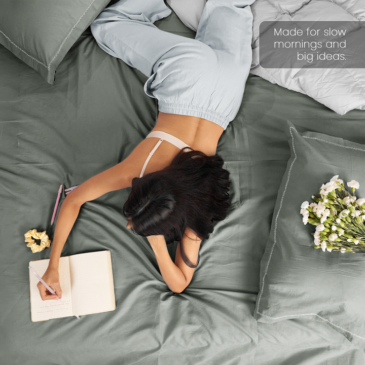Spur 100% Bamboo Super King Size Bedsheet 500TC