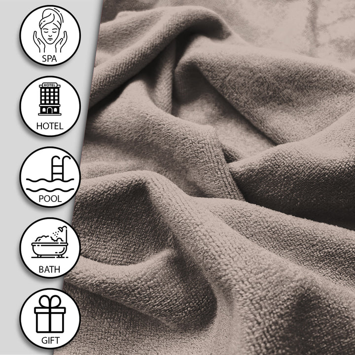 Caldezonia Ultra Soft Microfiber Towels- 4 pcs Gift Set