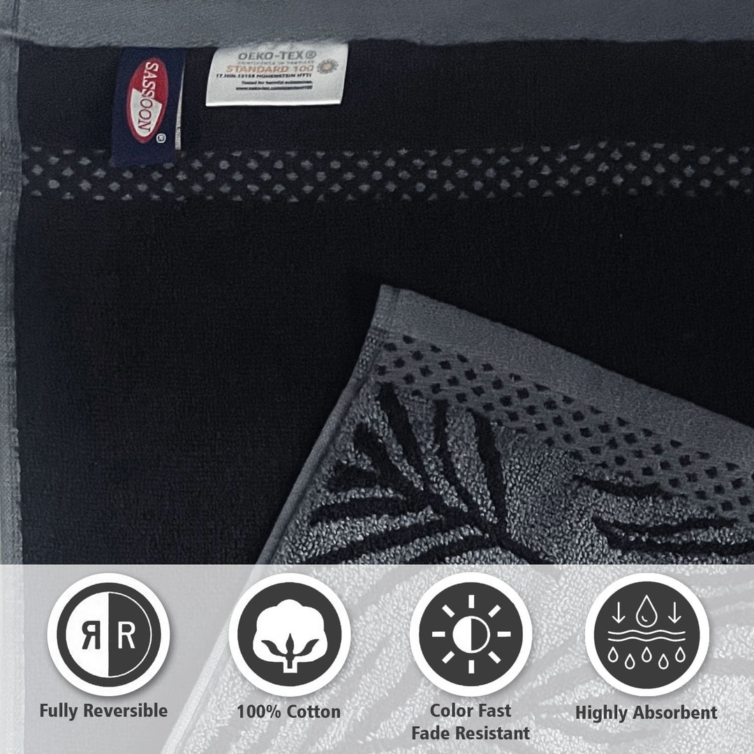 Grey Color Super Soft Zero Twist 100% Cotton Towel with 380 GSM ( 100% Cotton, Zero-Twist Fabric, Protection Against Mircrobial Allergies, Highly Absorbent, Lint and Fade Resistant)