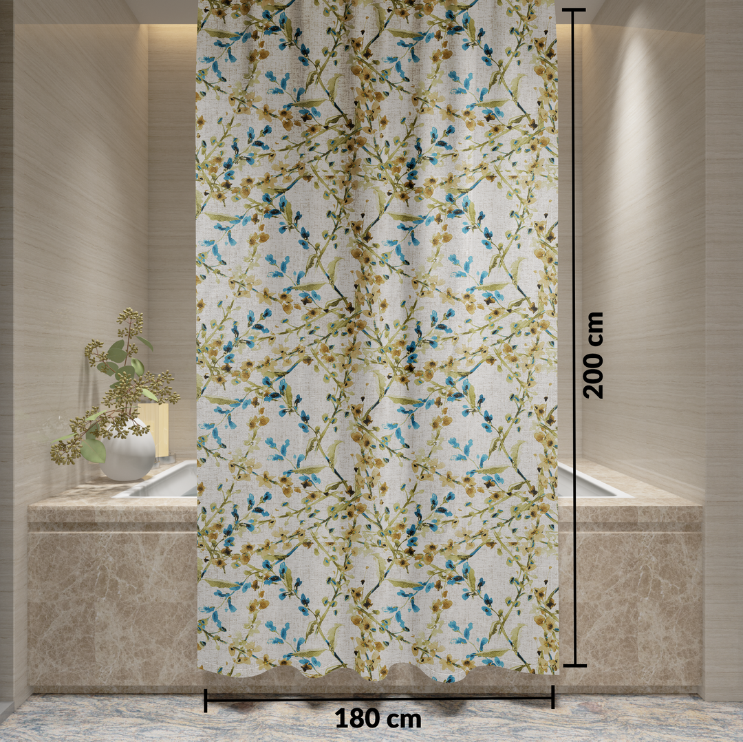 100% Waterproof Printed Polyester Shower Curtain 