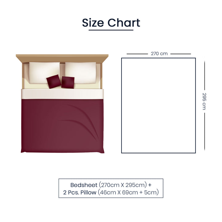 Spur 100% Bamboo Super King Size Bedsheet 500TC