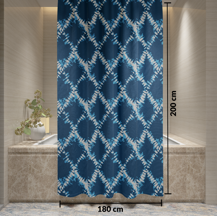 100% Waterproof Printed Polyester Shower Curtain 