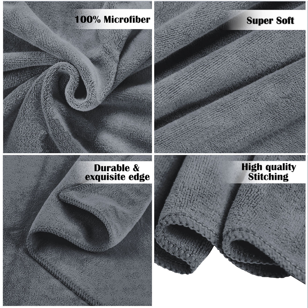 Caldezonia Ultra Soft Microfiber Towels- 4 pcs Gift Set