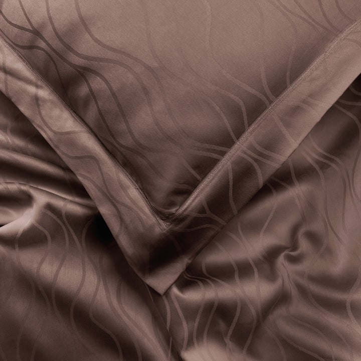 Artemis Italian Jacquard Weave Sateen Cotton Bedsheet- 400 TC (Wave Design)