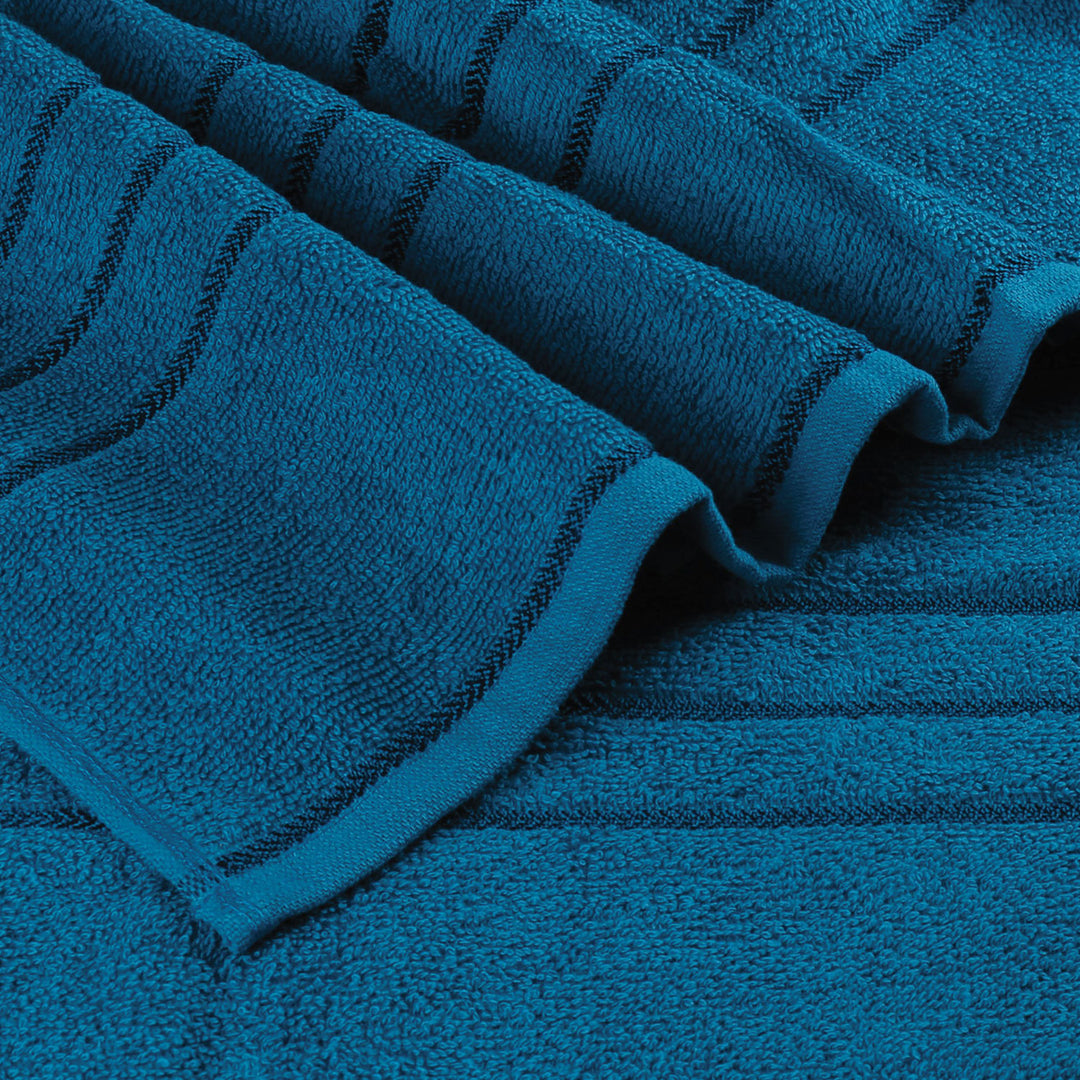 Blue Color 100% Cotton Hand Towel Set with 380 GSM