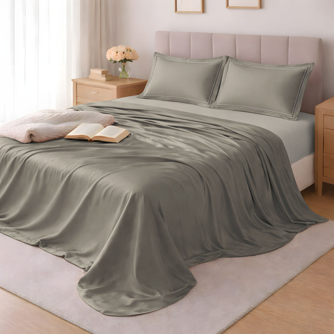 Spur 100% Bamboo Super King Size Bedsheet 500TC