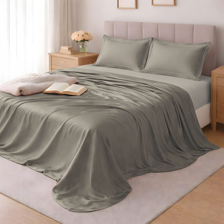 Spur 100% Bamboo Super King Size Bedsheet 500TC