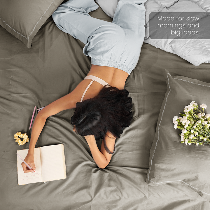 Spur 100% Bamboo Super King Size Bedsheet 500TC