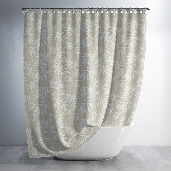 Printed Shower Curtain with Hooks