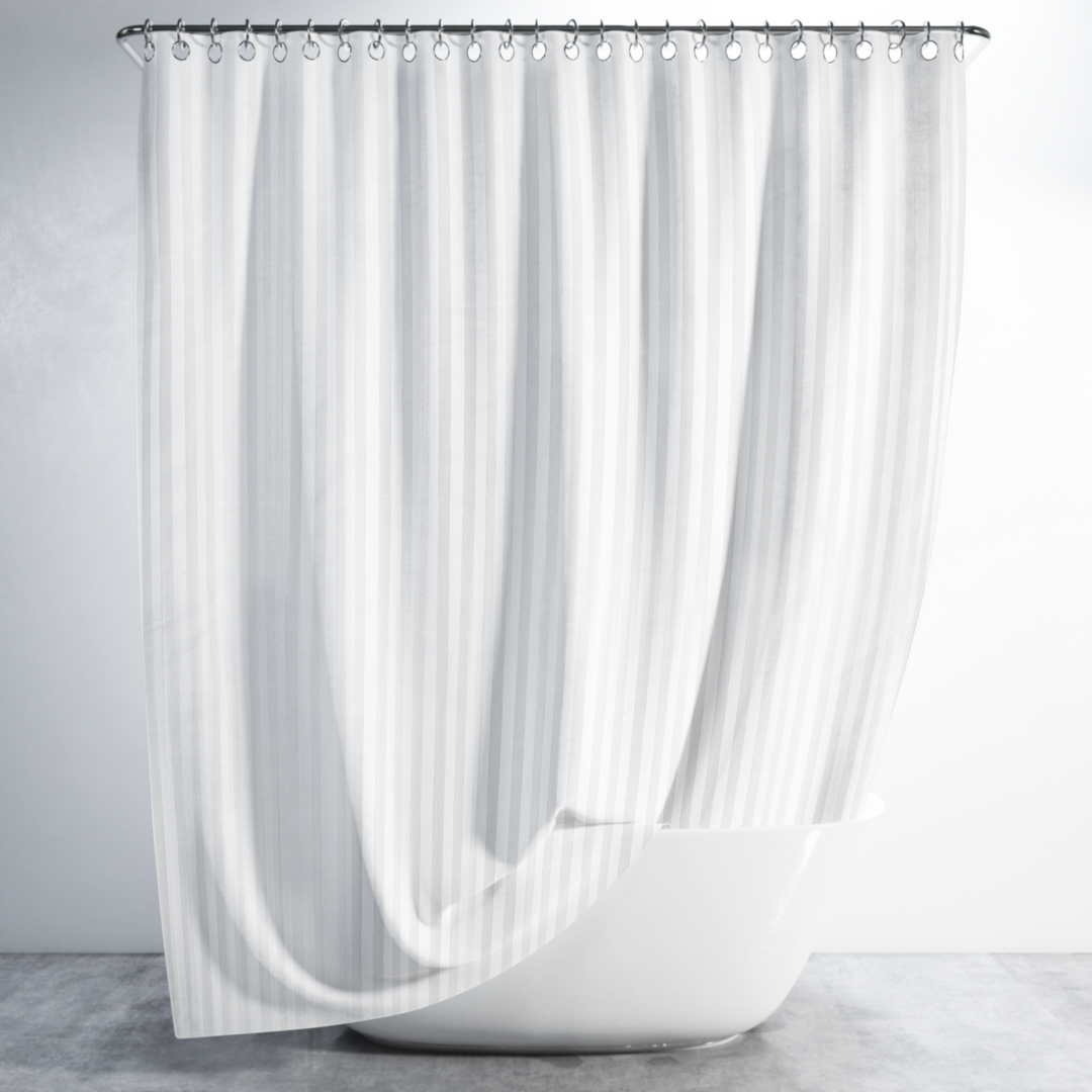 Hilton Waterproof Shower Curtain with Hooks