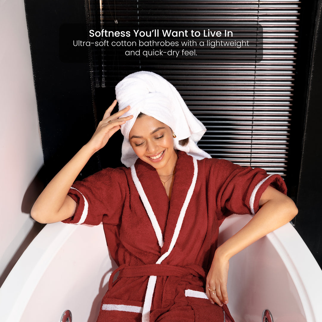 Melrose Unisex Cotton Bathrobe in 400 GSM