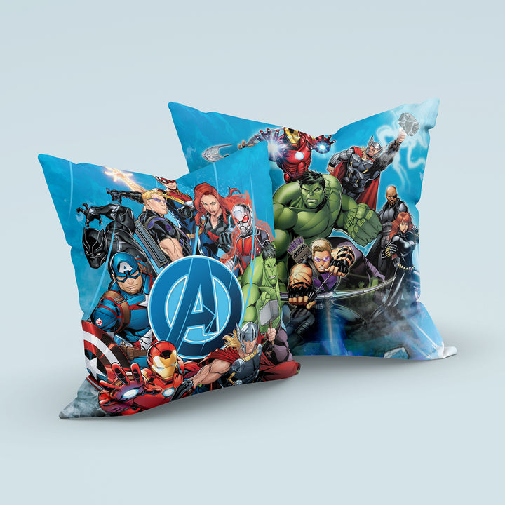 Marvel Kids Double Bedsheet & Cushion Combo