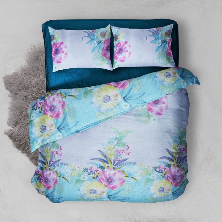 Chakrata 100% Cotton Printed Bedsheet - 1200 TC