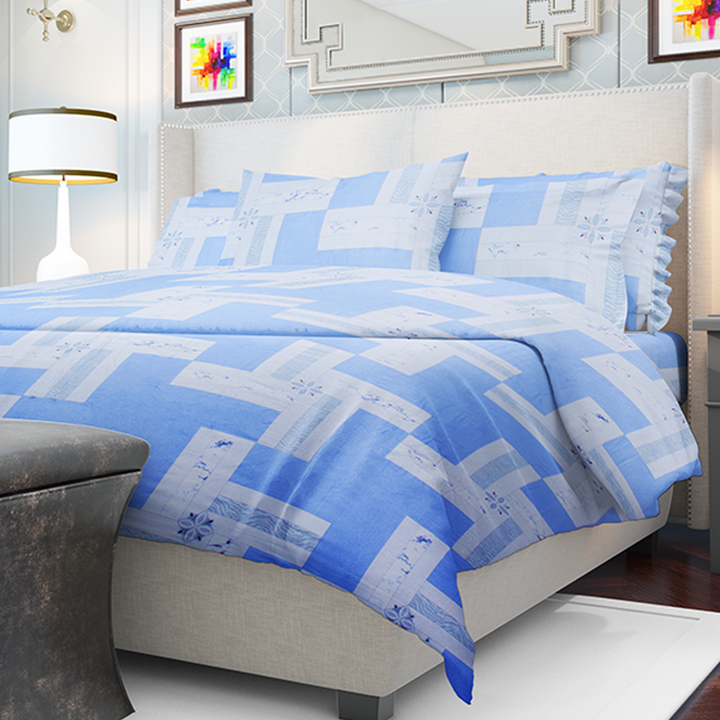 Chakrata 100% Cotton Printed Bedsheet - 1200 TC