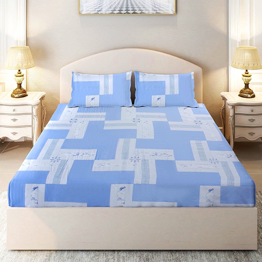 Chakrata 100% Cotton Printed Bedsheet - 1200 TC