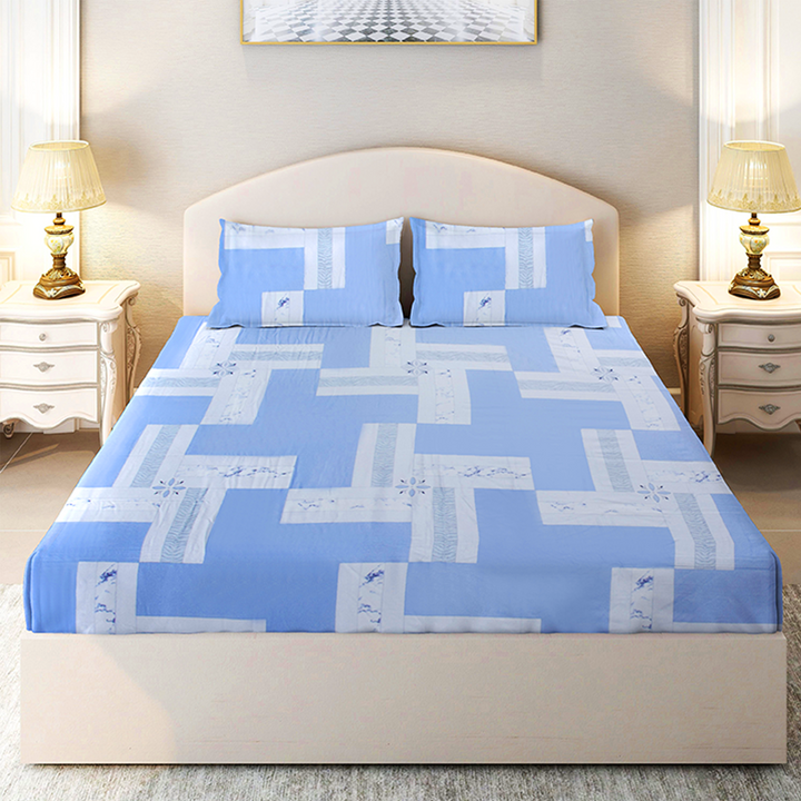 Chakrata 100% Cotton Printed Bedsheet - 1200 TC