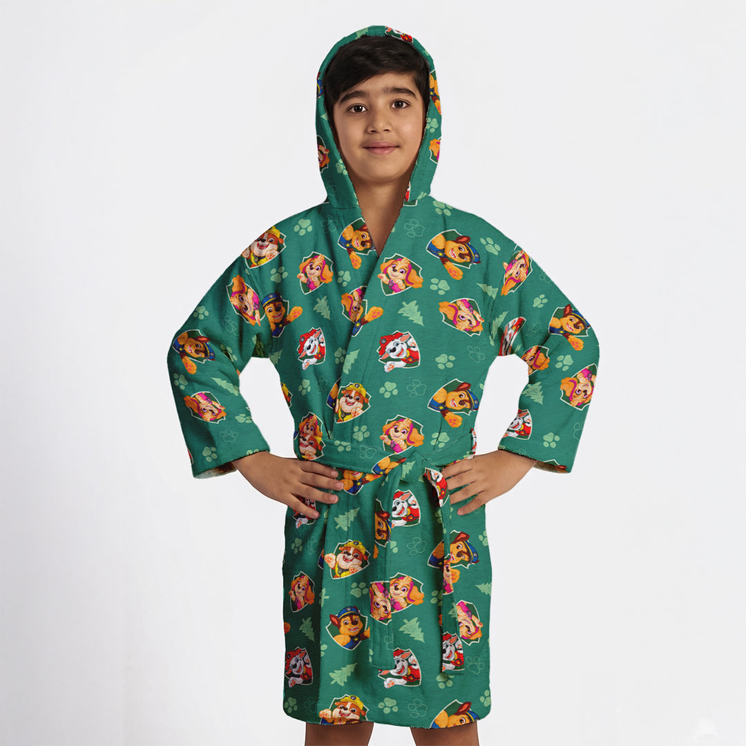 Paw Patrol Printed Cotton Bathrobe for Kids