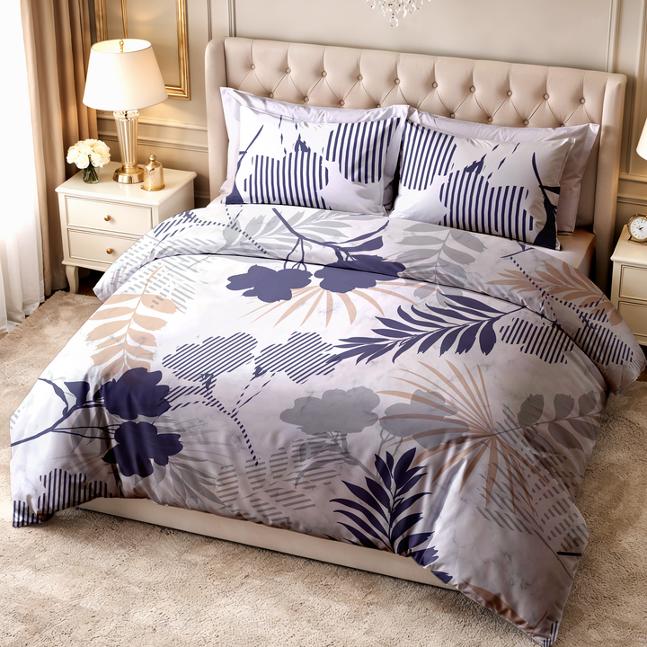 Kama Digital Printed Bedsheet - 300 TC
